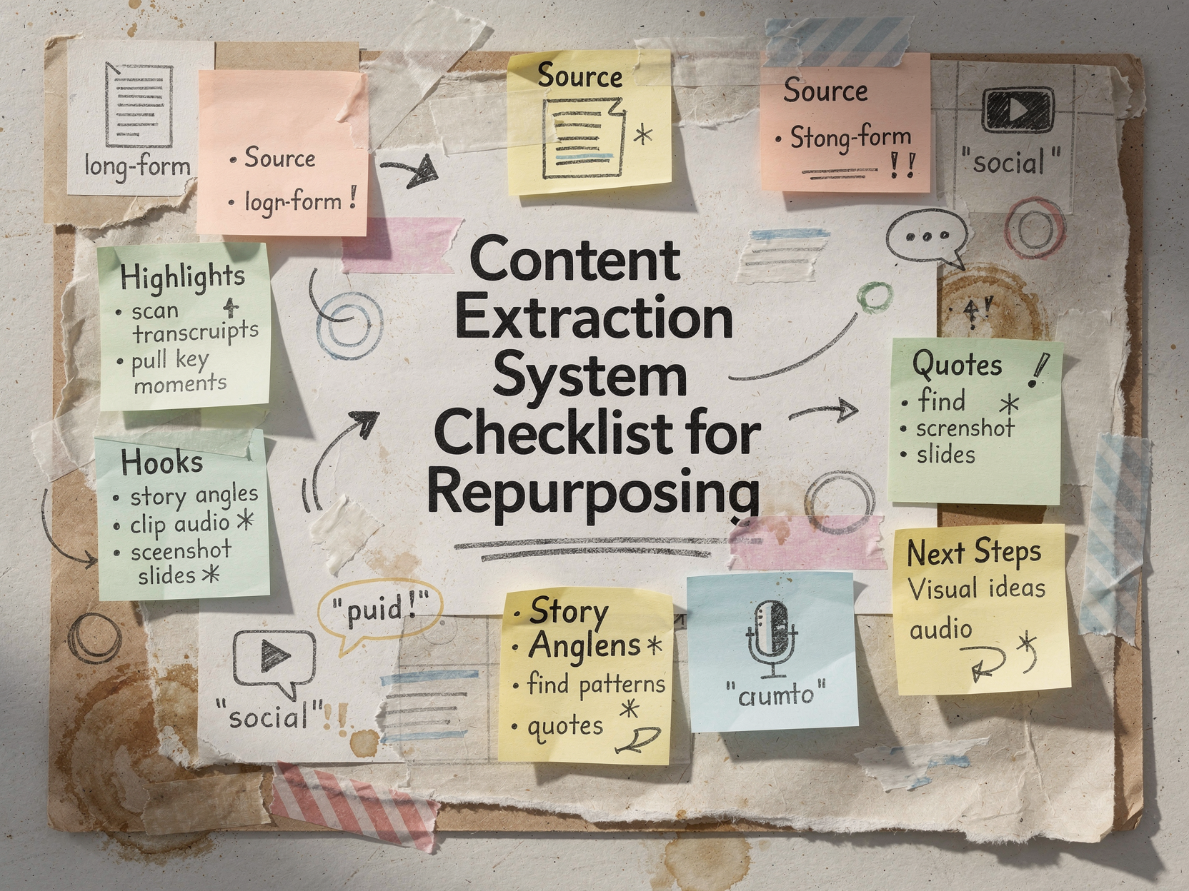 Content Extraction System Checklist for Repurposin