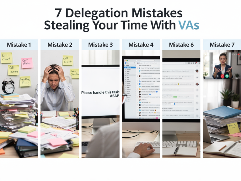 7 Delegation Mistakes Stealing Your Time With VAs