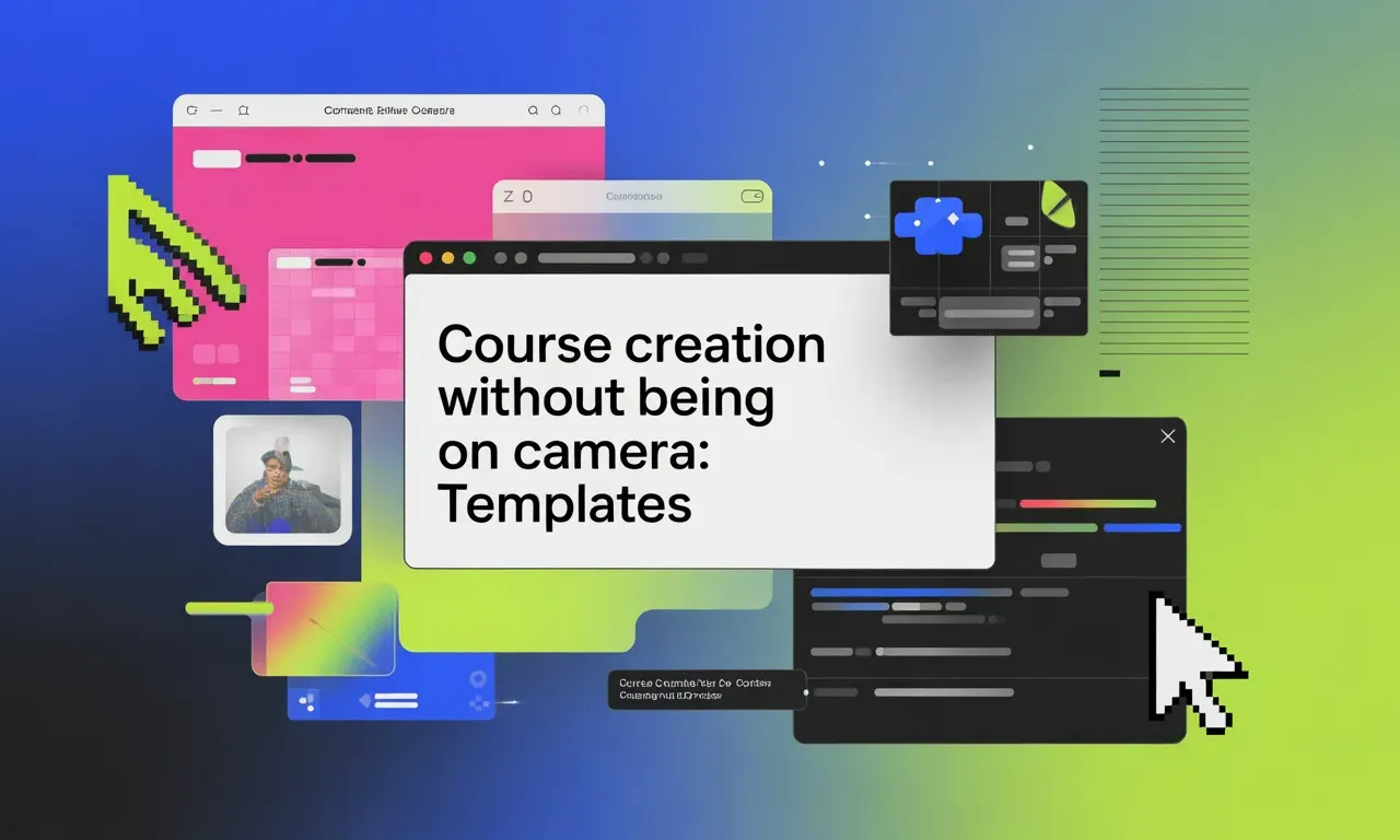 Course Creation without Being on Camera: Templates